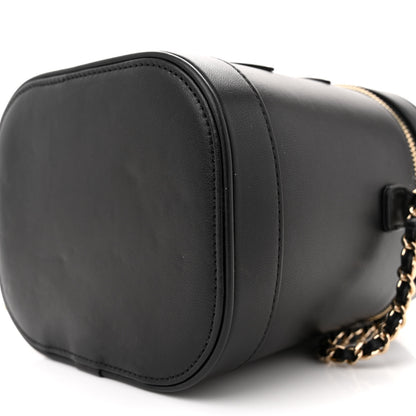 Chanel Lambskin Timeless Vanity Cosmetic Case Black 10 of 13