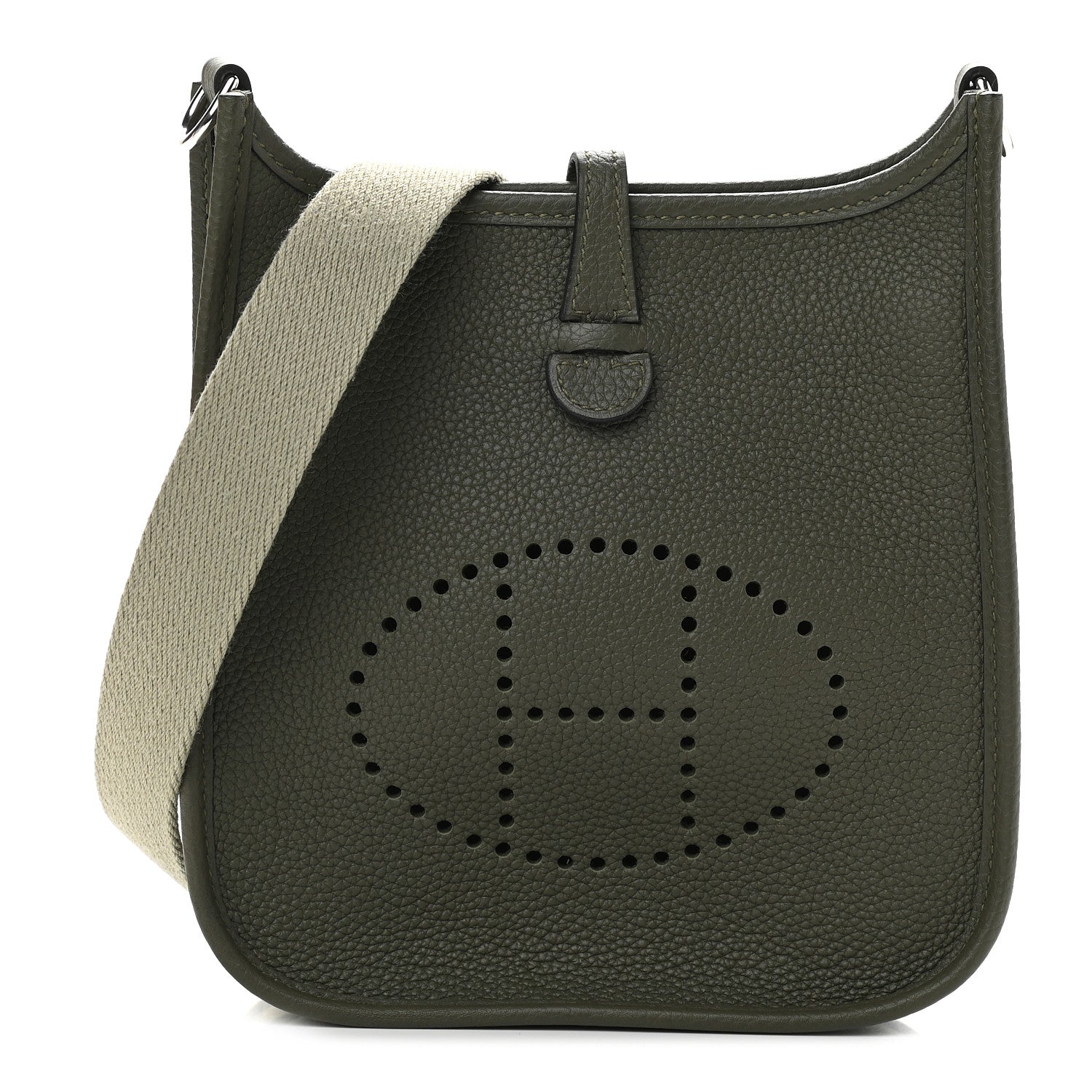 Hermes Taurillon Maurice Amazone Evelyne TPM Vert Olive Sauge 1 of 9