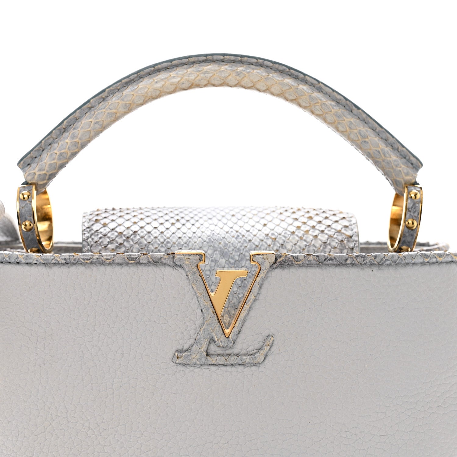 Louis Vuitton Taurillon Snakeskin Capucines BB 7 of 11