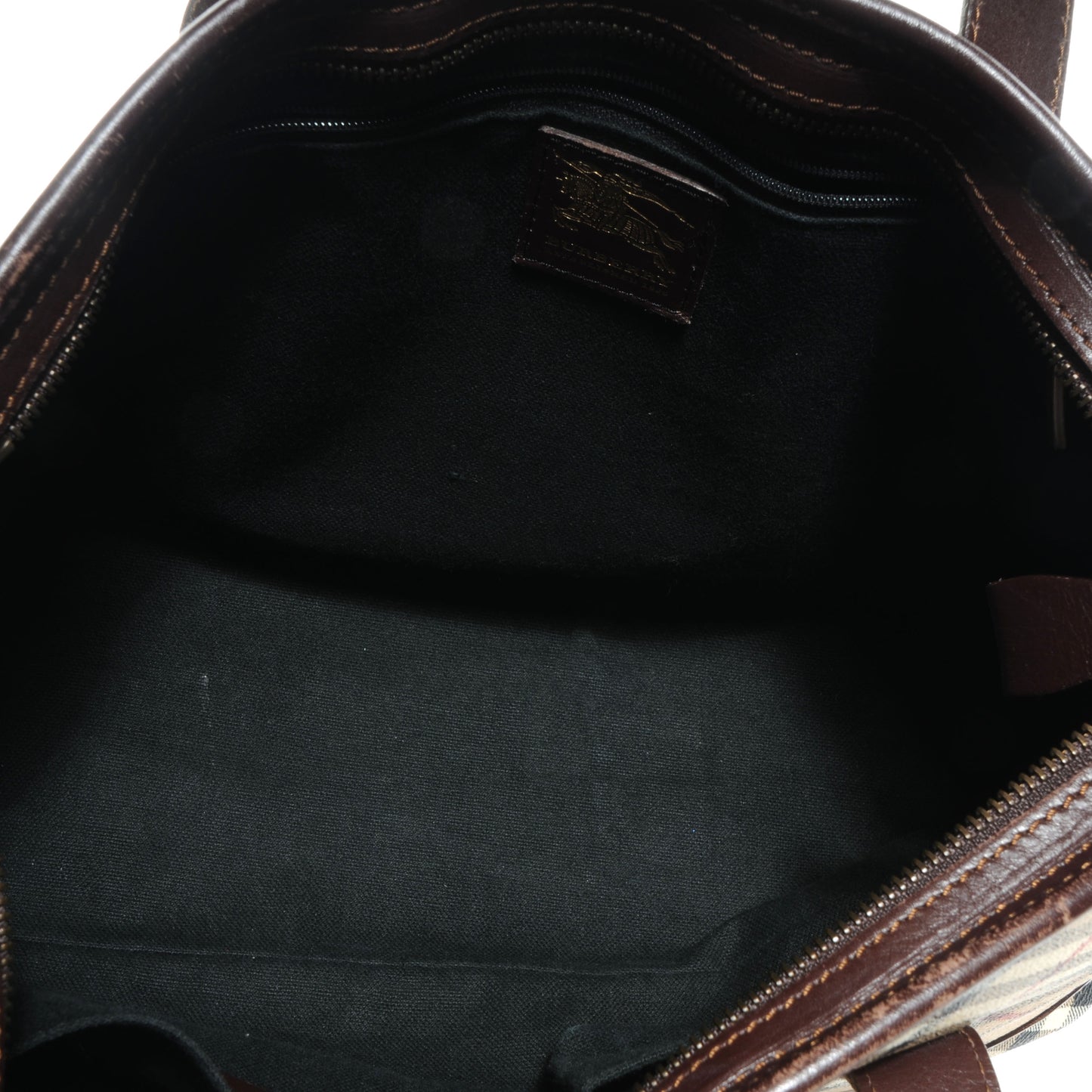 Haymarket Check Studded Tote Brown