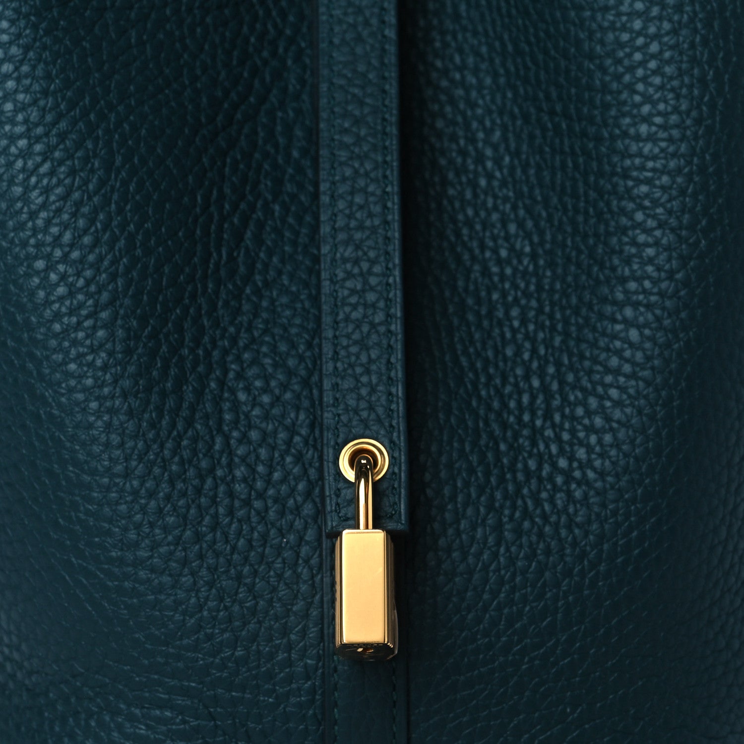 Hermes Taurillon Clemence Picotin Lock 18 PM Vert Cypress 7 of 9