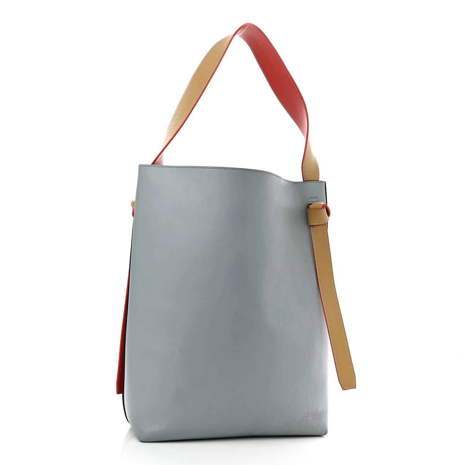 Celine Shiny Smooth Calfskin Small Twisted Cabas Kohl Cloud 7 of 12