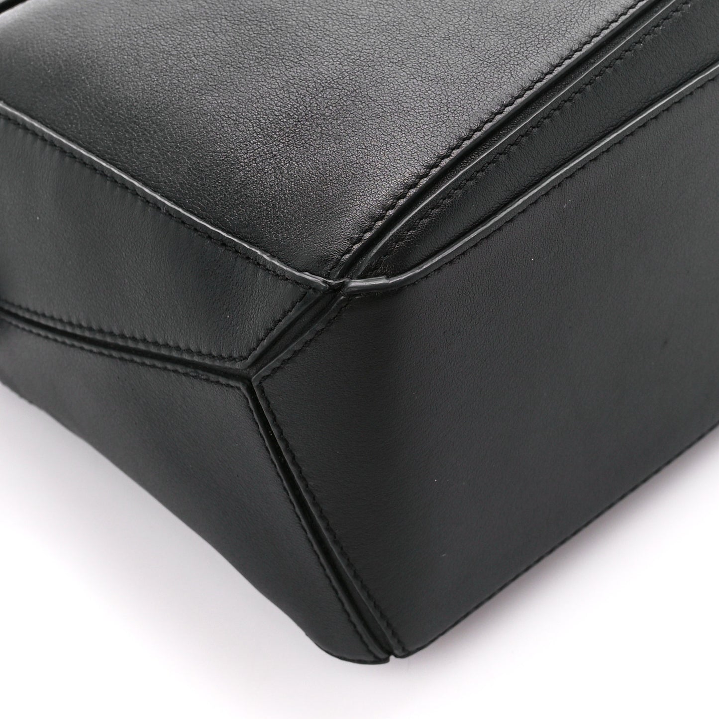 Calfskin Small Puzzle Bag Black
