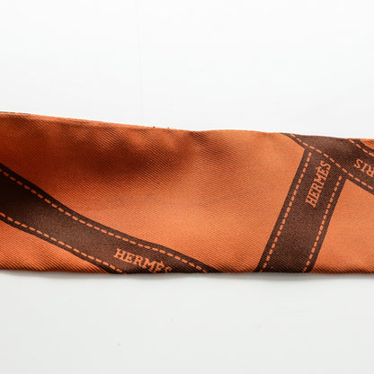 Hermes Silk Bolduc Twilly Orange 10 of 10