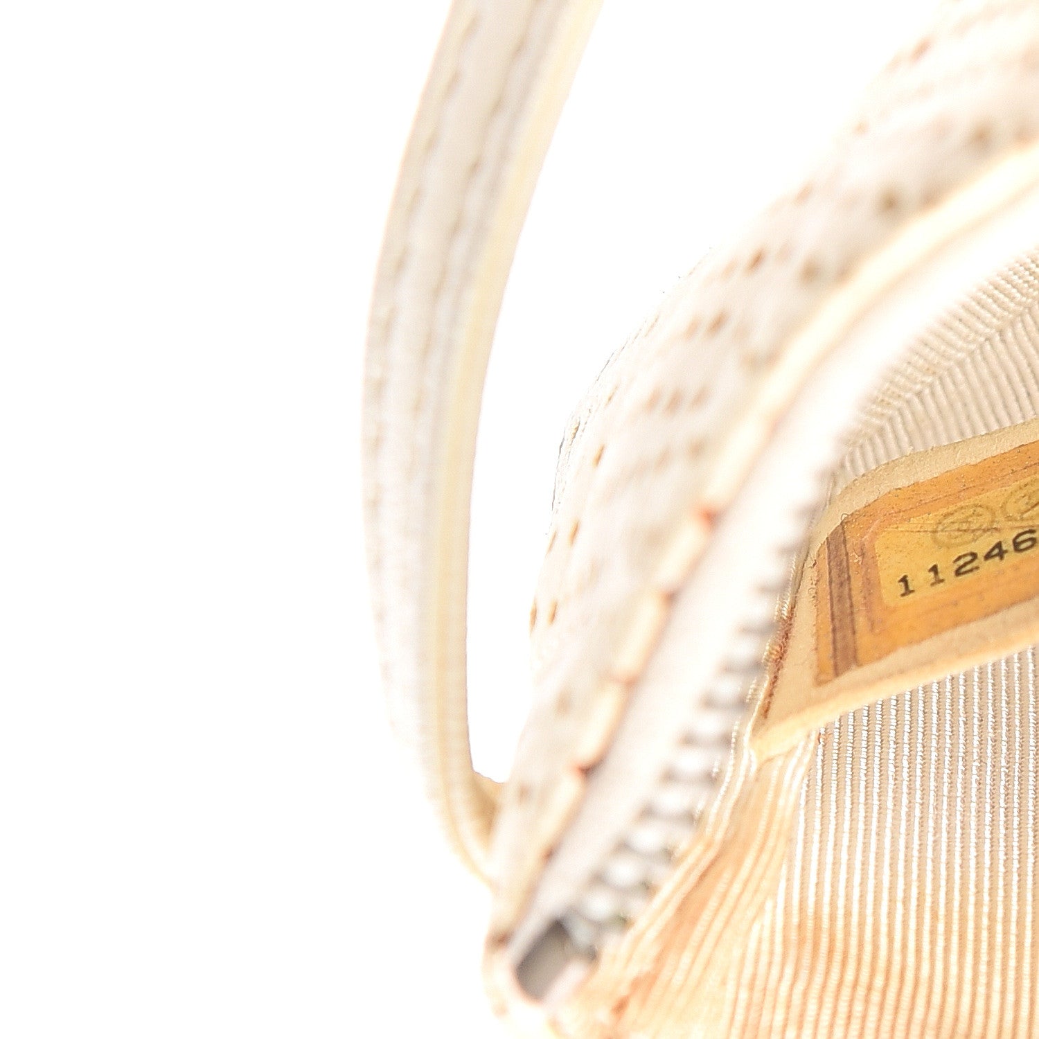 Chanel Perforated Lambskin Key Holder Case White 6 of 6