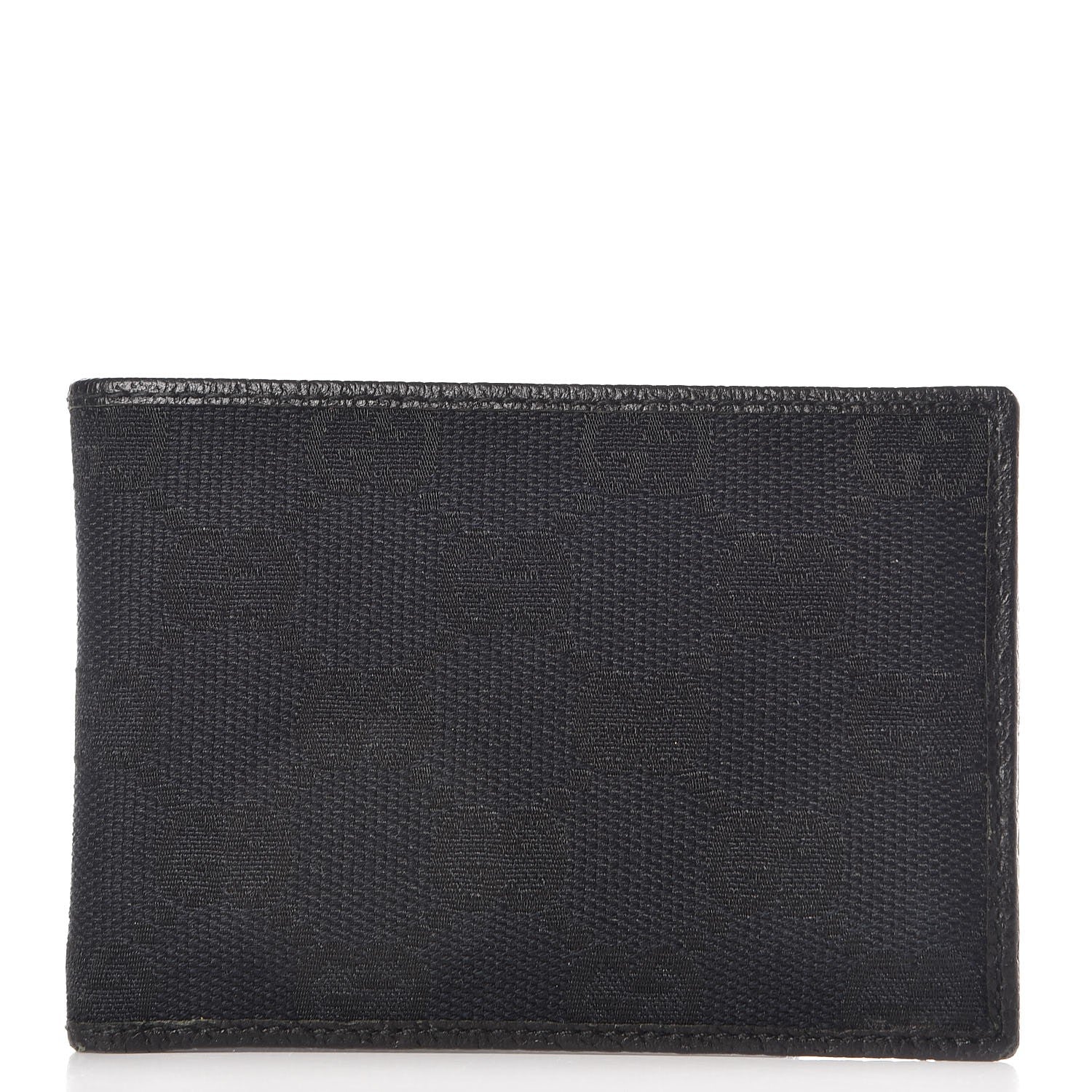 Gucci Mens Monogram Bi-Fold Wallet Black 1 of 7