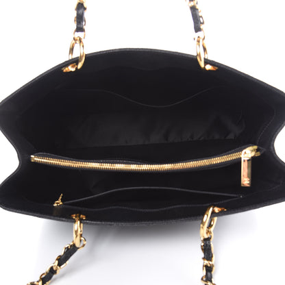 Chanel Caviar Quilted Grand Shopping Tote GST Black 5 of 9