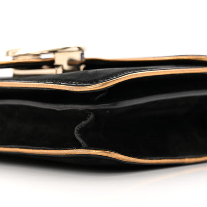 Gucci Nubuck 1973 Flap Bag Black 10 of 15