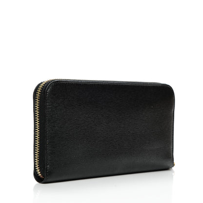 Fendi Vitello Elite Zip Around Wallet Black 3 of 6