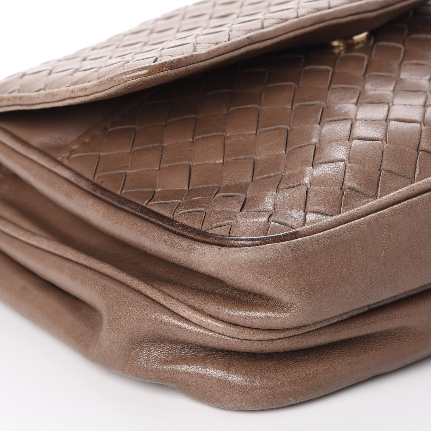 BOTTEGA VENETA Nappa Intrecciato Flap Shoulder Bag Bag Old Petra