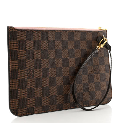 Louis Vuitton Damier Ebene Neverfull MM GM Pochette Rose Ballerine 3 of 6