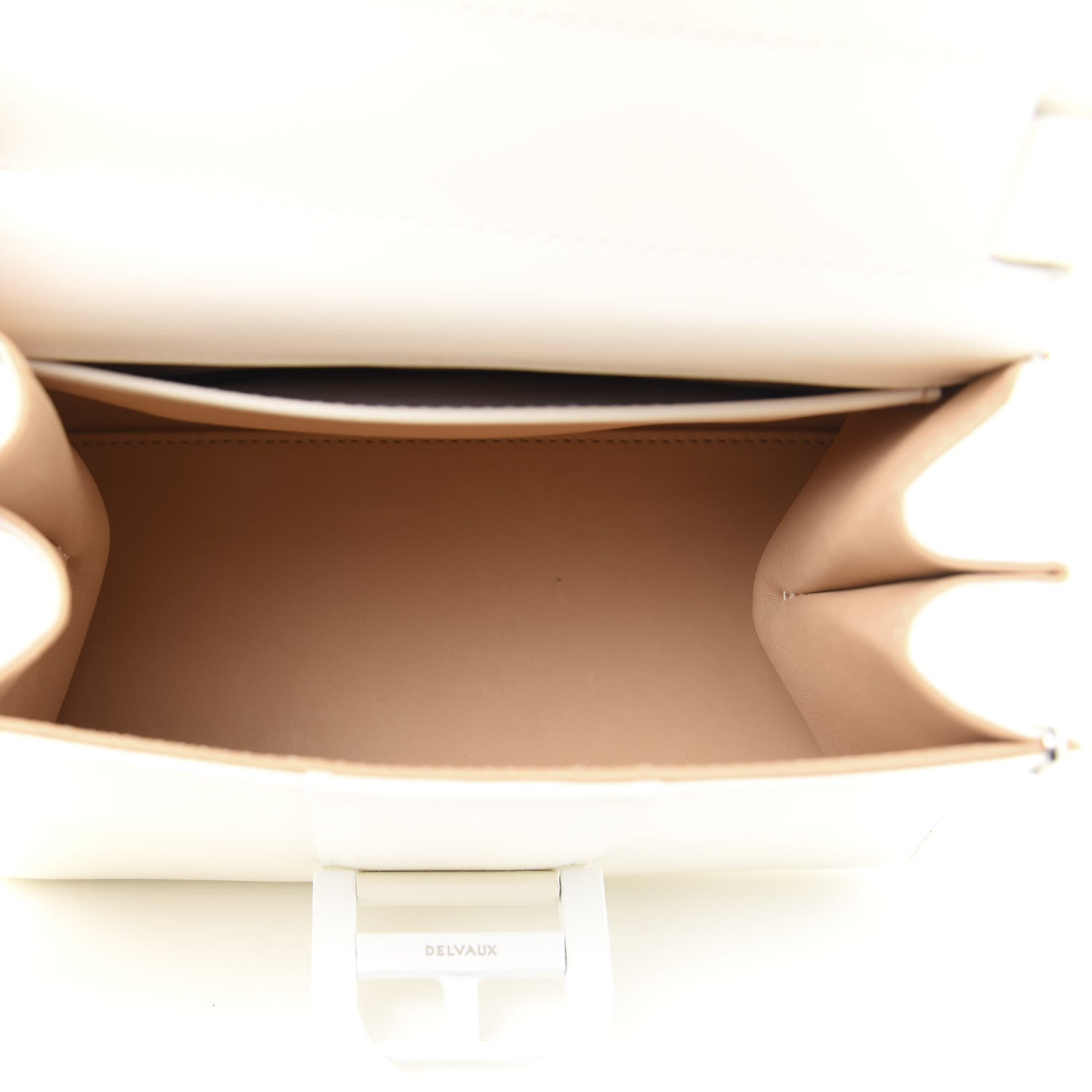 Delvaux Calfskin Mini Brillant Satchel Ivory 6 of 14