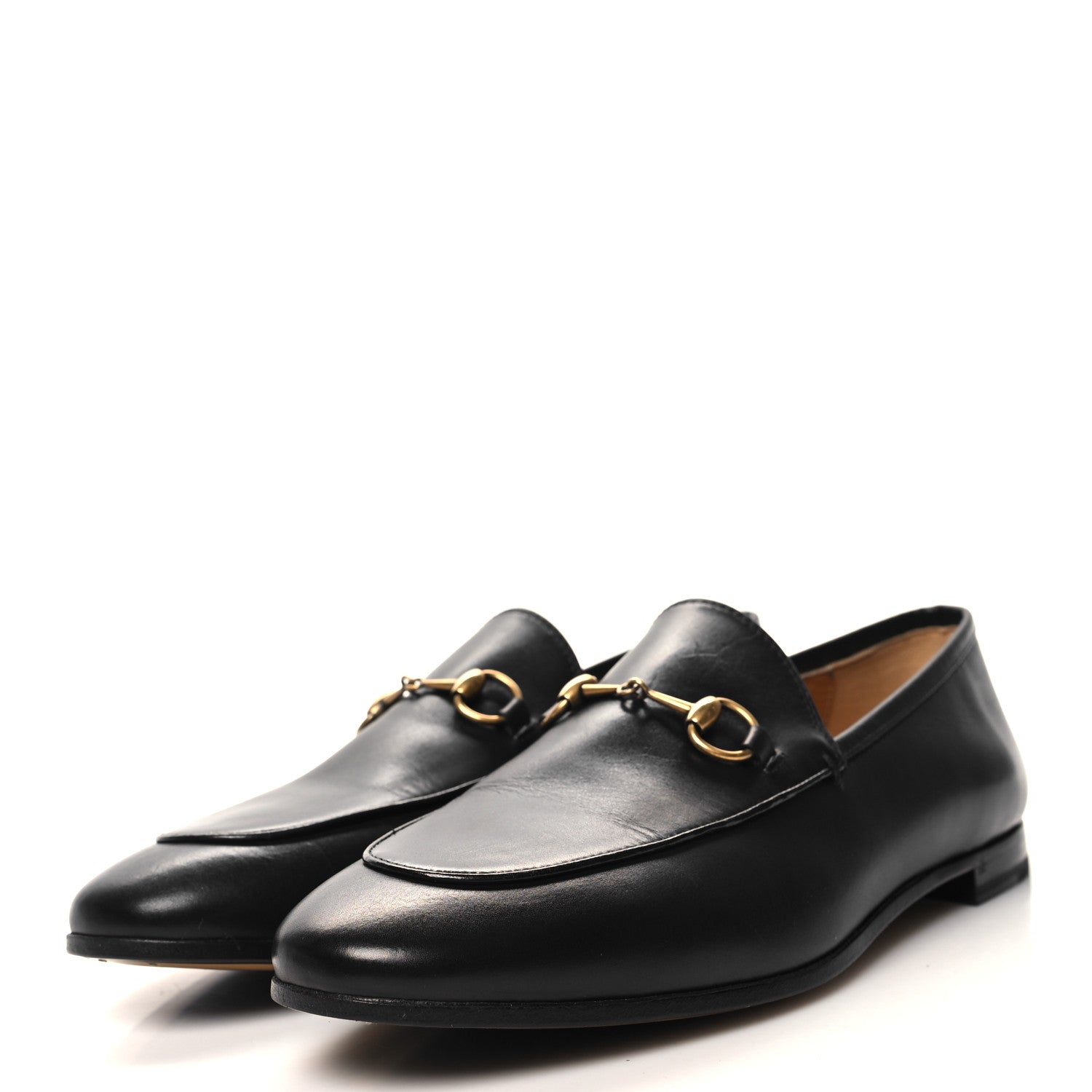 Gucci Calfskin Womens Jordaan Loafers 39.5 Black 3 of 8