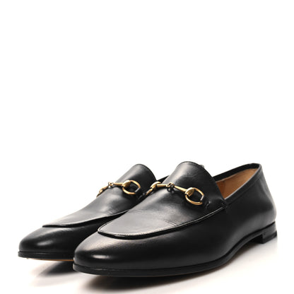 Gucci Calfskin Womens Jordaan Loafers 39.5 Black 3 of 8