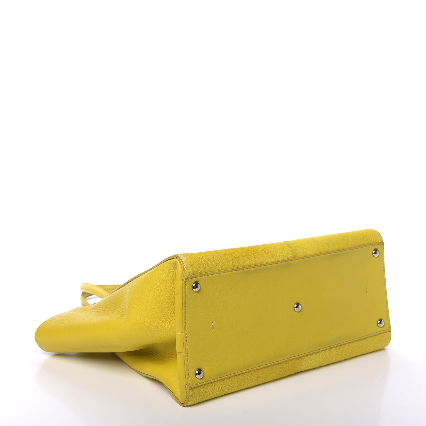 Vitello Calf Hair Crocodile Embossed Large 3Jours Tote Sunflower Cedro