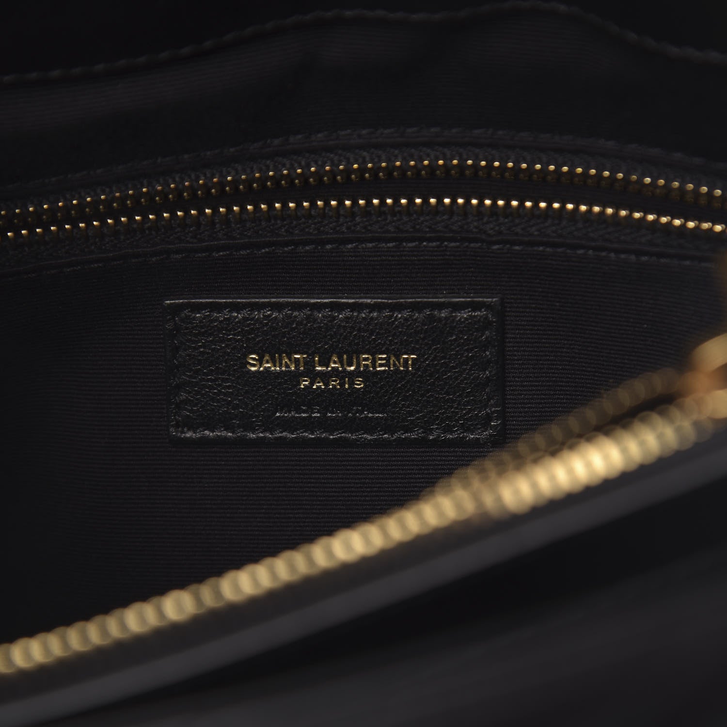 Saint Laurent Calfskin Y Quilted Monogram Medium Loulou Chain Satchel Black 6 of 9