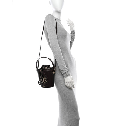 Valentino Garavani Toile Iconographe Nappa Mini Vlogo Signature Bucket Bag Naturale Black Fondant 2 of 9