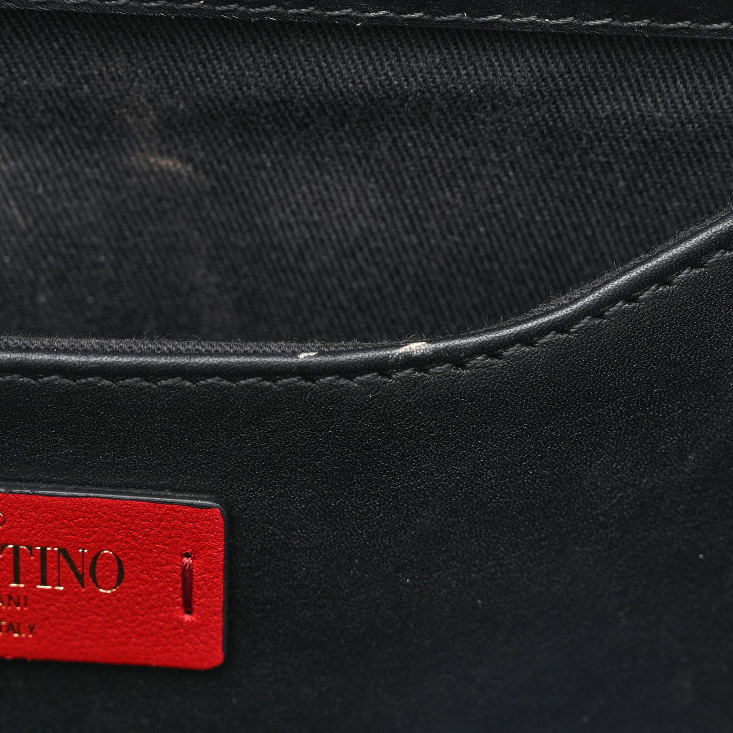 Printed Calfskin VLTN Tote Black