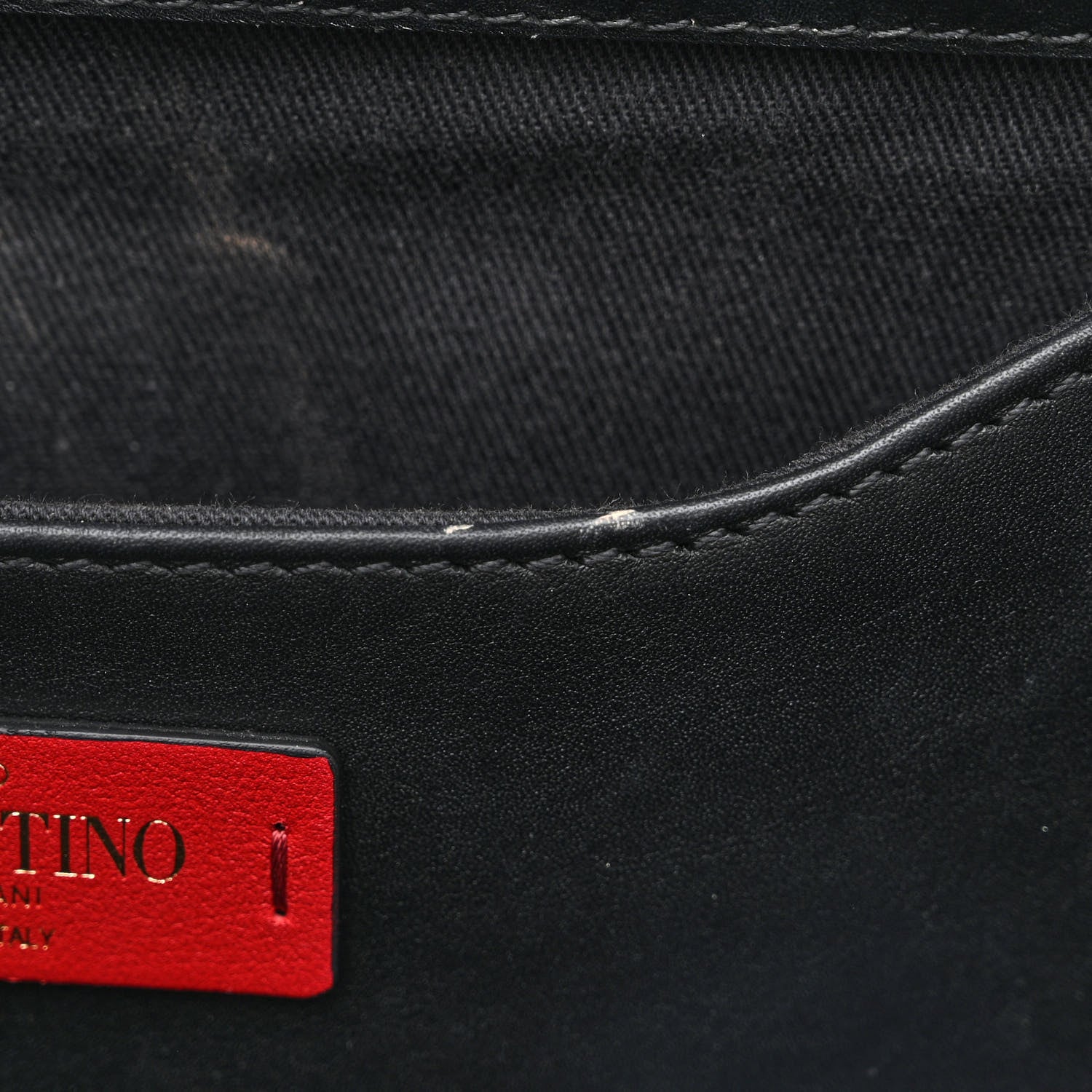 Valentino Garavani Printed Calfskin VLTN Tote Black 7 of 12