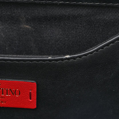 Valentino Garavani Printed Calfskin VLTN Tote Black 7 of 12