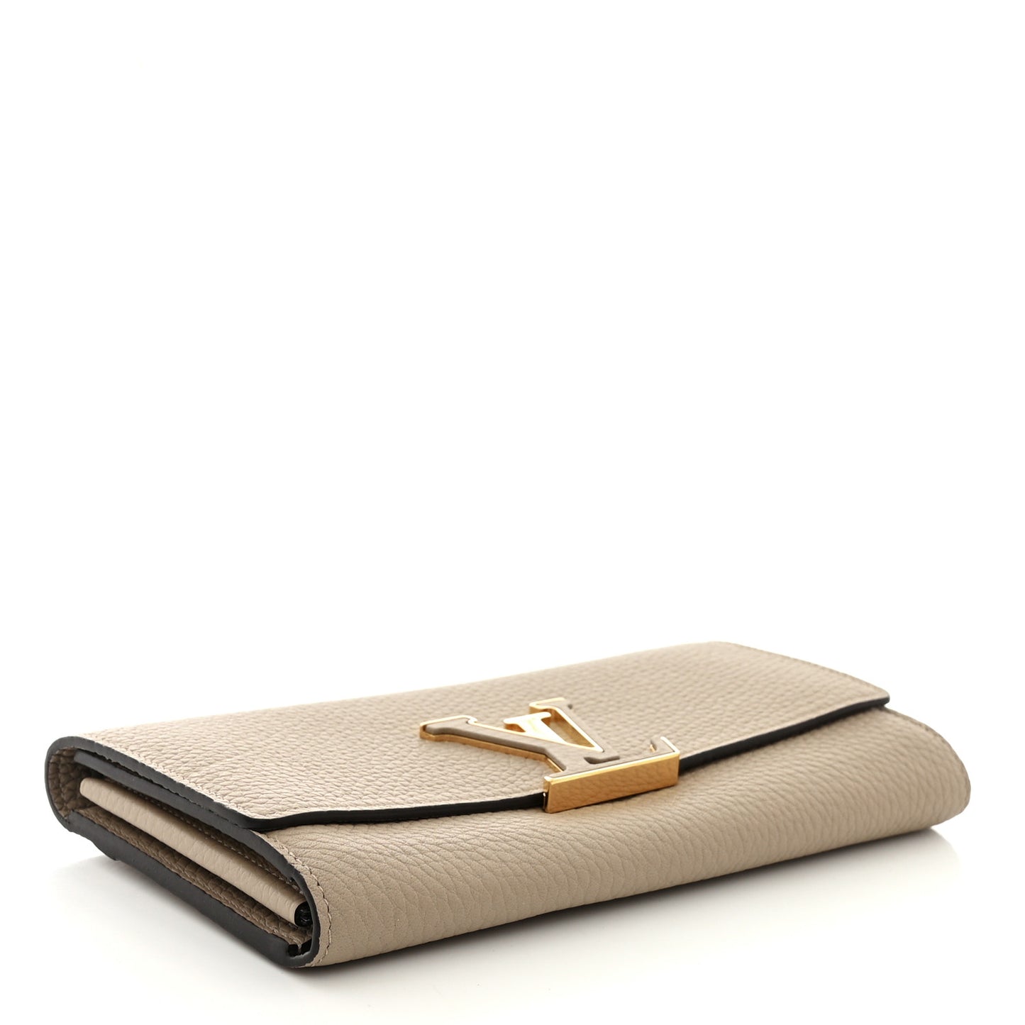 Taurillon Capucines Wallet Galet
