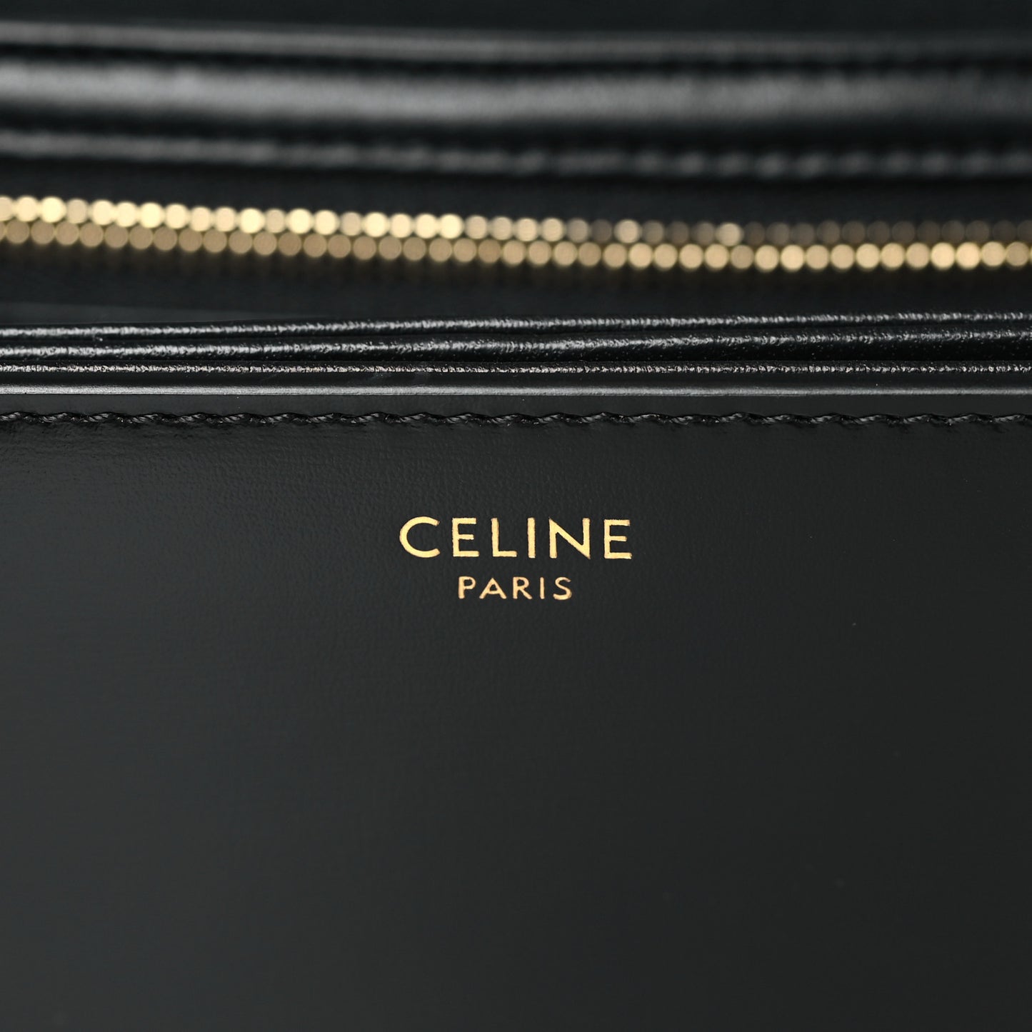 Shiny Calfskin Teen Triomphe Black