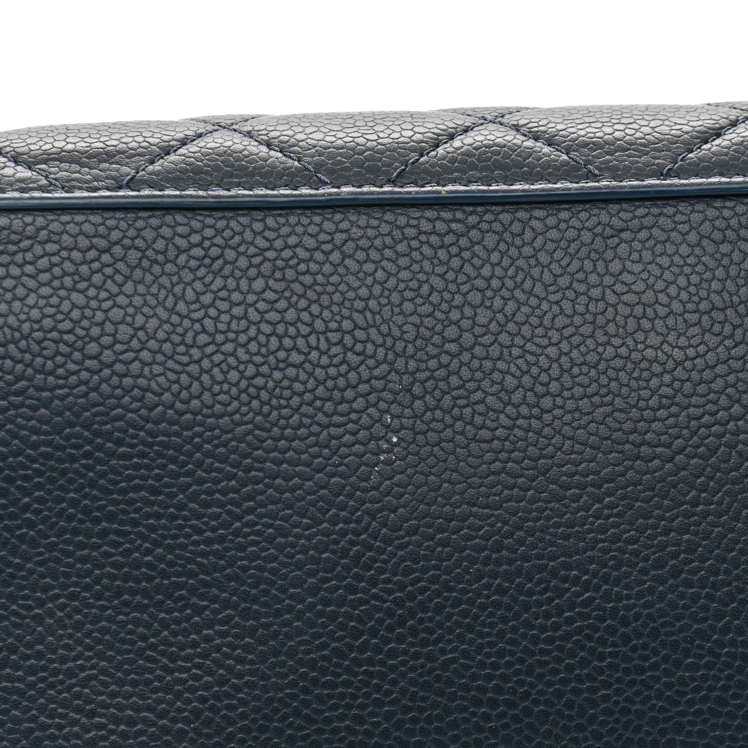 Chanel Caviar Quilted Large CC Box Shopping Tote Navy 16 of 24