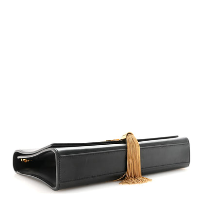 Saint Laurent Smooth Calfskin Medium Classic Monogram Kate Tassel Satchel Black 4 of 9