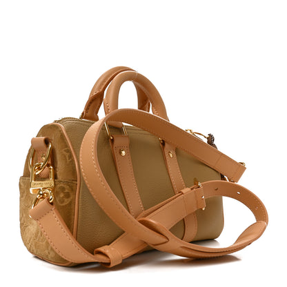 Louis Vuitton Taurillon Suede Monogram Cargo Keepall Bandouliere 25 3 of 8