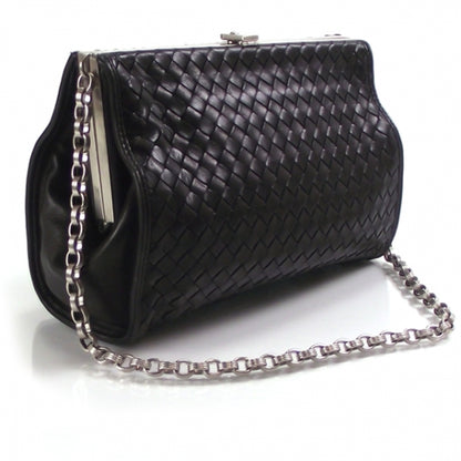 Bottega Veneta Leather Woven Chain Shoulder Bag 3 of 7