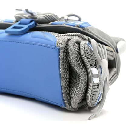 Balenciaga Faux Calfskin Fabric Small Sneakerhead Top Handle Bag Blue Grey 10 of 13