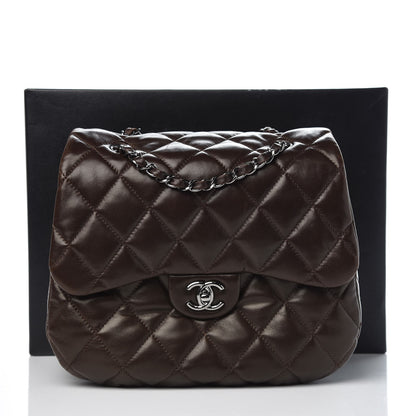 Chanel Lambskin Quilted 3 Large Flap Brown 8 of 8