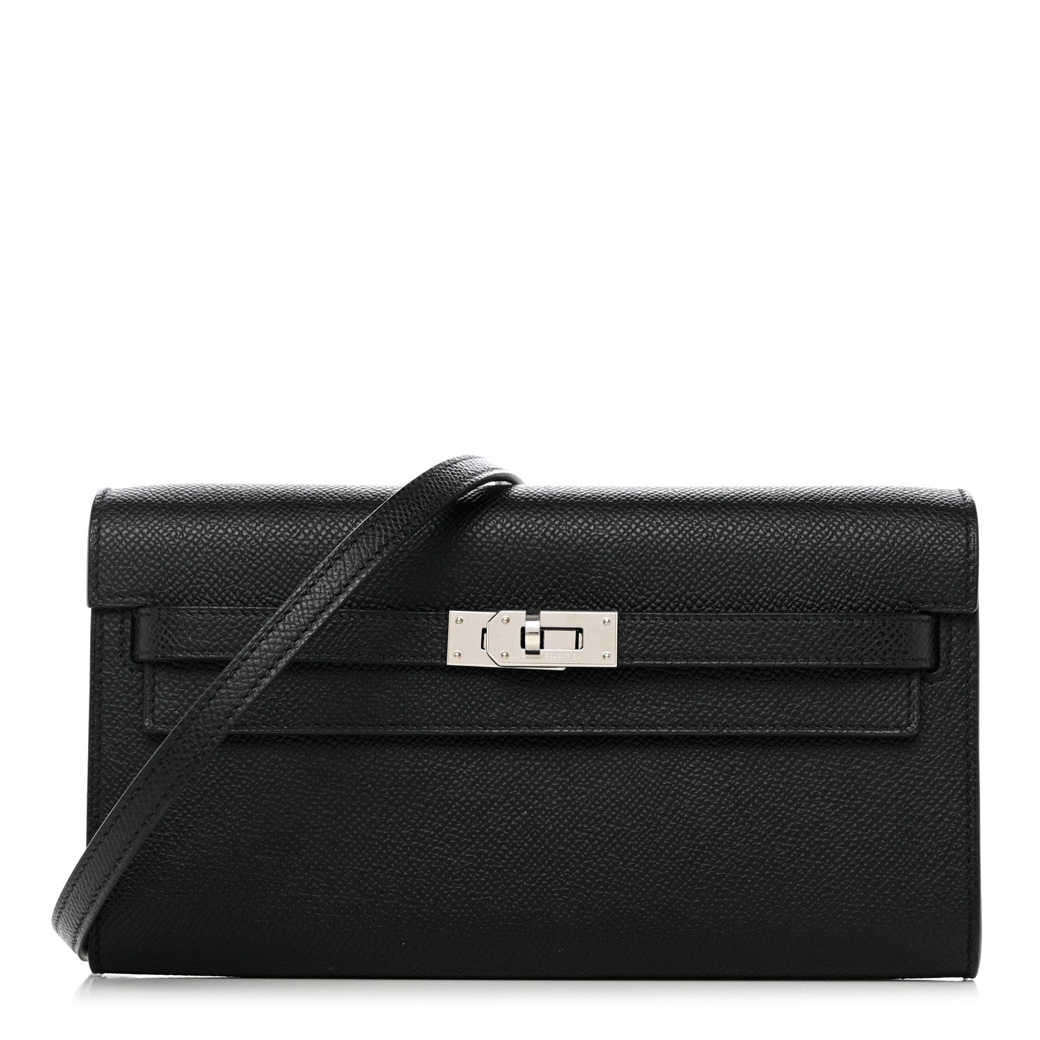 Hermes Epsom Kelly Wallet To Go Black 1 of 9