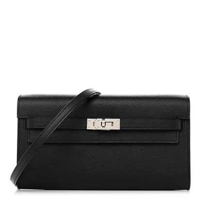 Hermes Epsom Kelly Wallet To Go Black 1 of 9