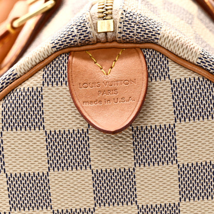 Louis Vuitton Damier Azur Speedy 30 6 of 9