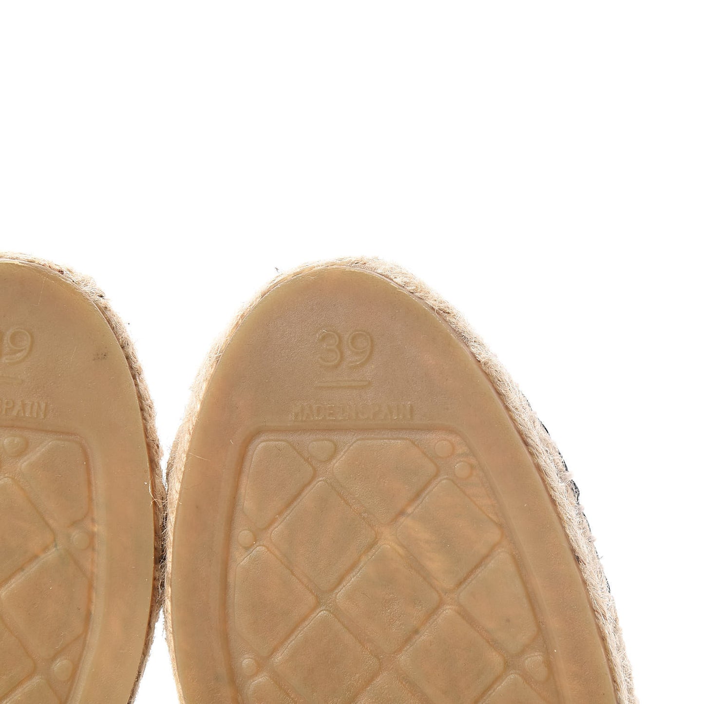Lambskin CC Espadrilles 39 Black