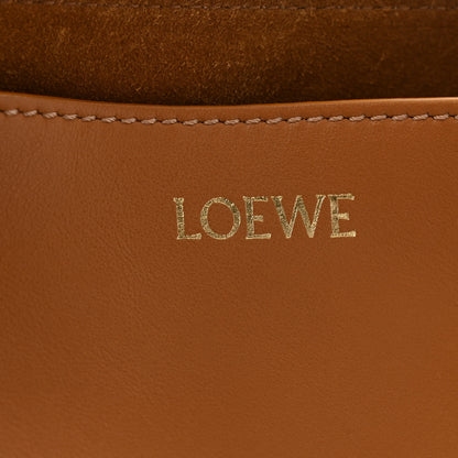 Loewe Shiny Calfskin Medium Puzzle Fold Tote Warm Desert 6 of 14