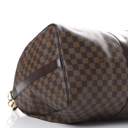 Louis Vuitton Damier Ebene Keepall Bandouliere 55 8 of 9