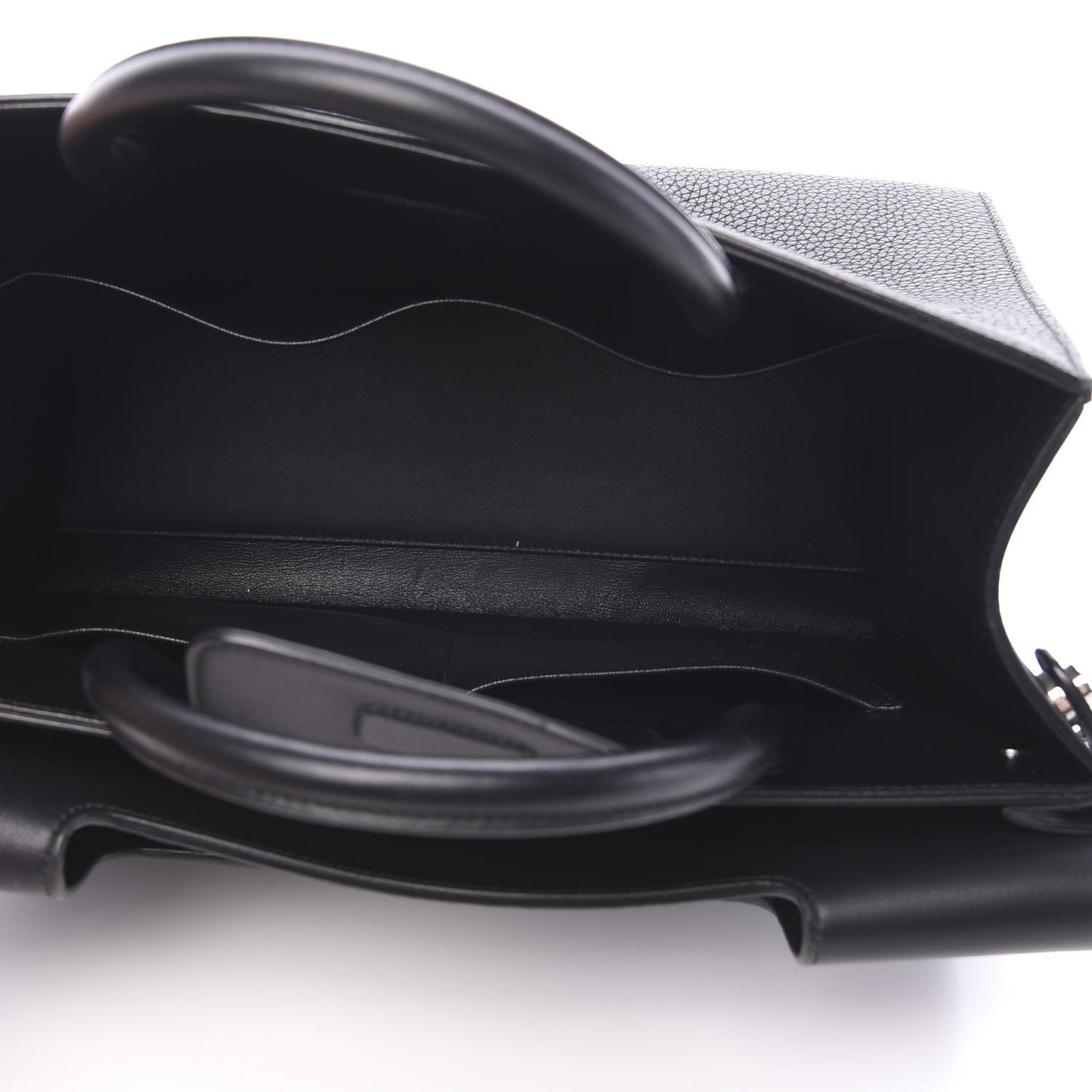 Grained Calfskin Medium Diorever Flap Black