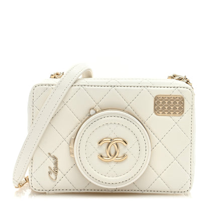Chanel Lambskin Quilted Coco Click Bag White 1 of 11
