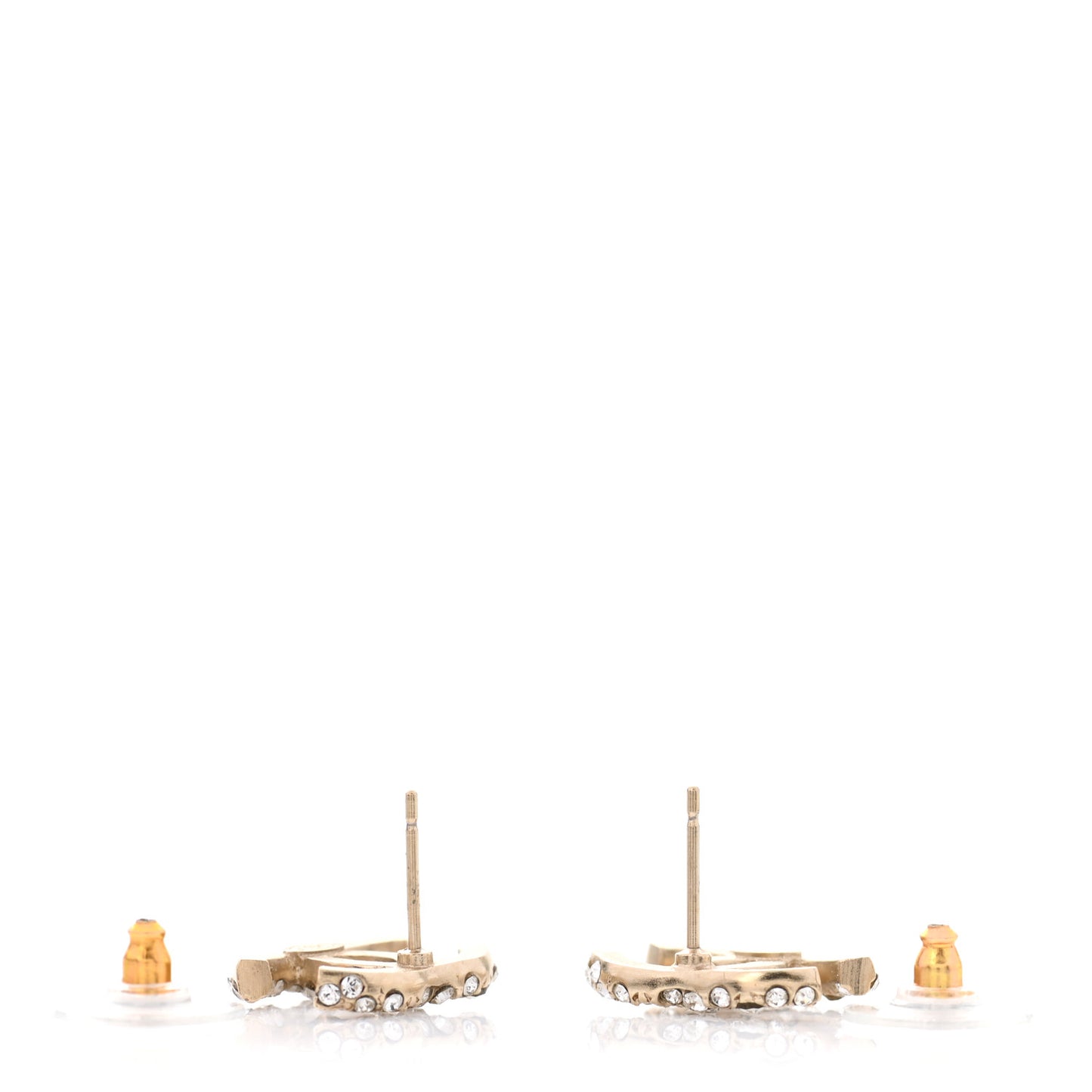 Crystal CC Earrings Gold