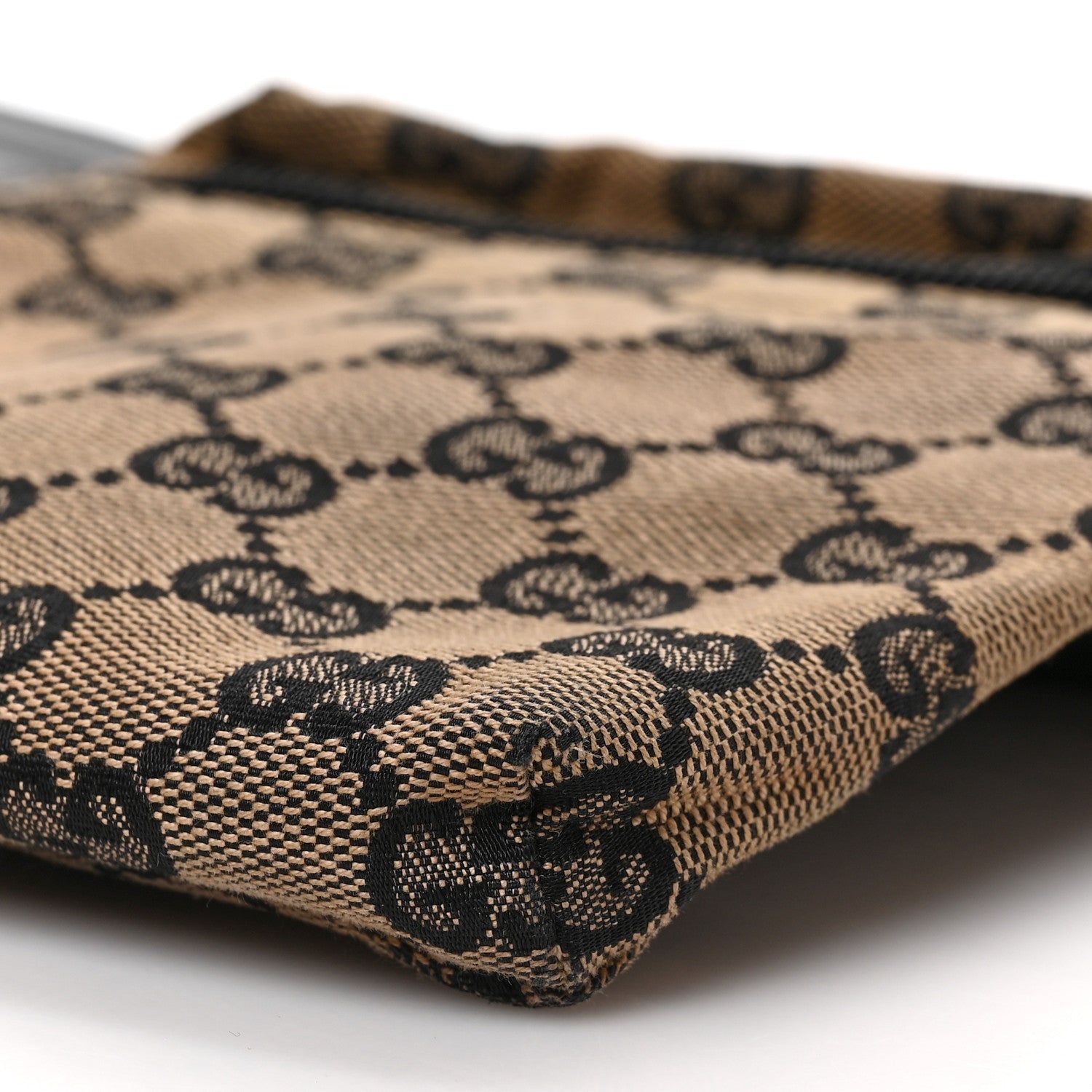 Gucci GG Monogram Double Pocket Belt Bag Black Beige 7 of 7