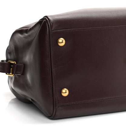 Saint Laurent Calfskin Classic Duffle 6 Amarena 13 of 17