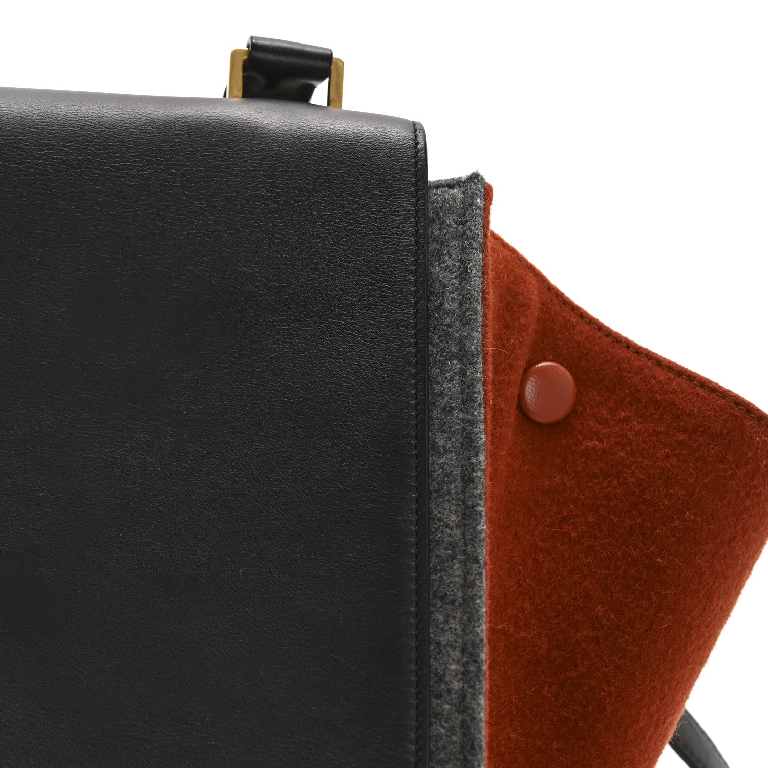 Celine Felt Smooth Calfskin Tri-color Medium Trapeze Brick 12 of 12