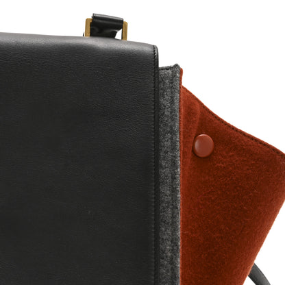 Celine Felt Smooth Calfskin Tri-color Medium Trapeze Brick 12 of 12