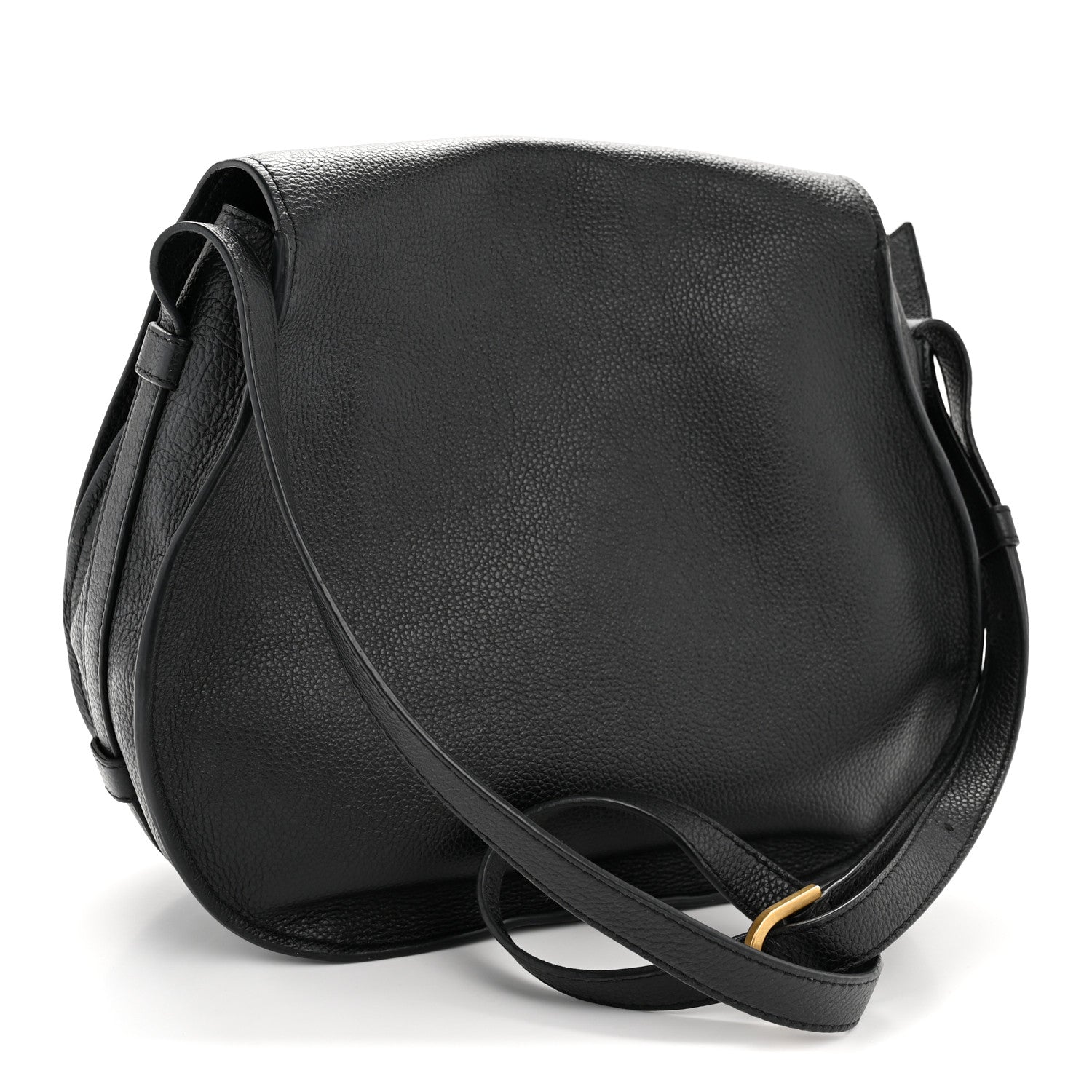 Chloe Calfskin Medium Marcie Round Crossbody Bag Black 6 of 34