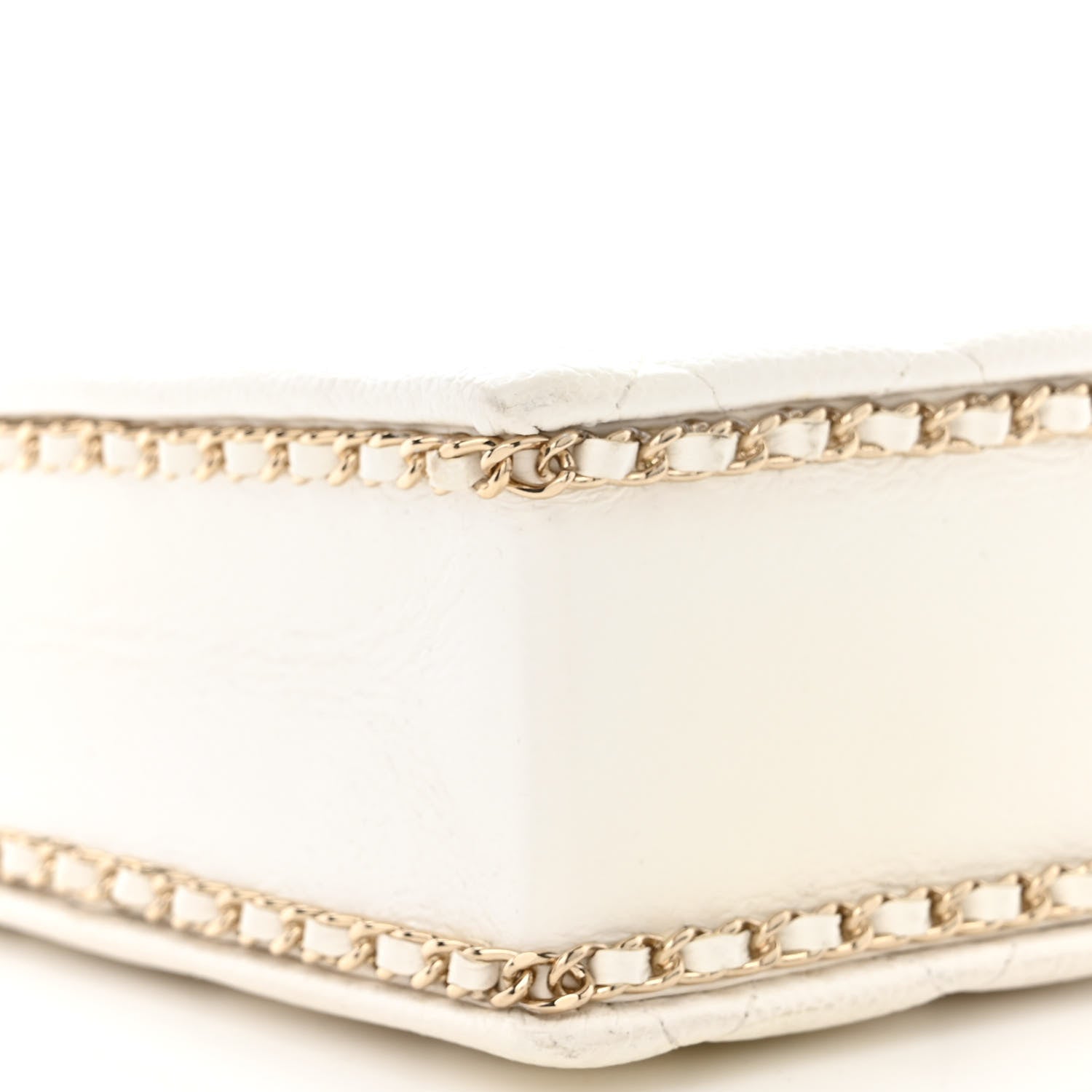 Chanel Caviar Quilted Evening Box Bag White 9 of 14