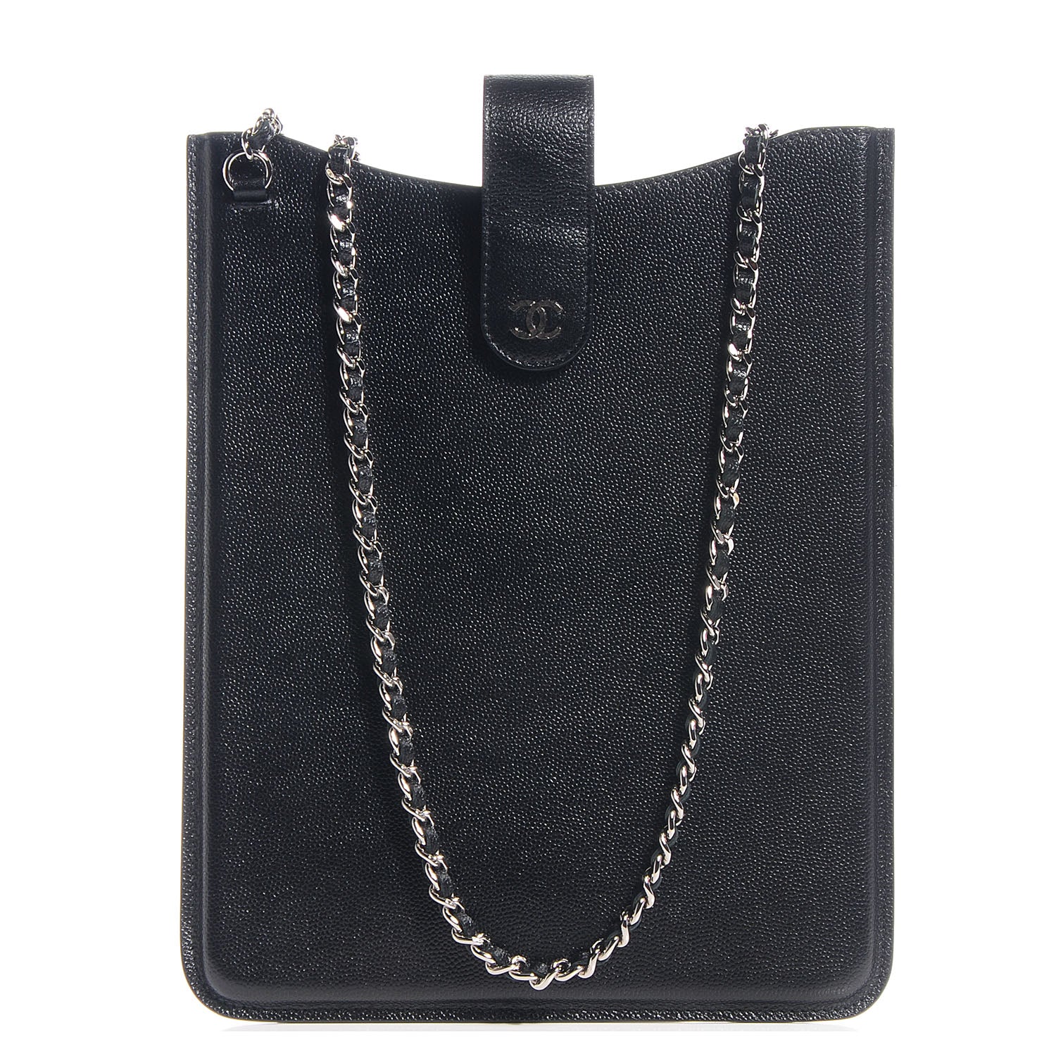 Chanel Caviar iPad Case Crossbody Black 1 of 8