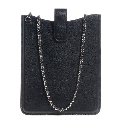 Chanel Caviar iPad Case Crossbody Black 1 of 8