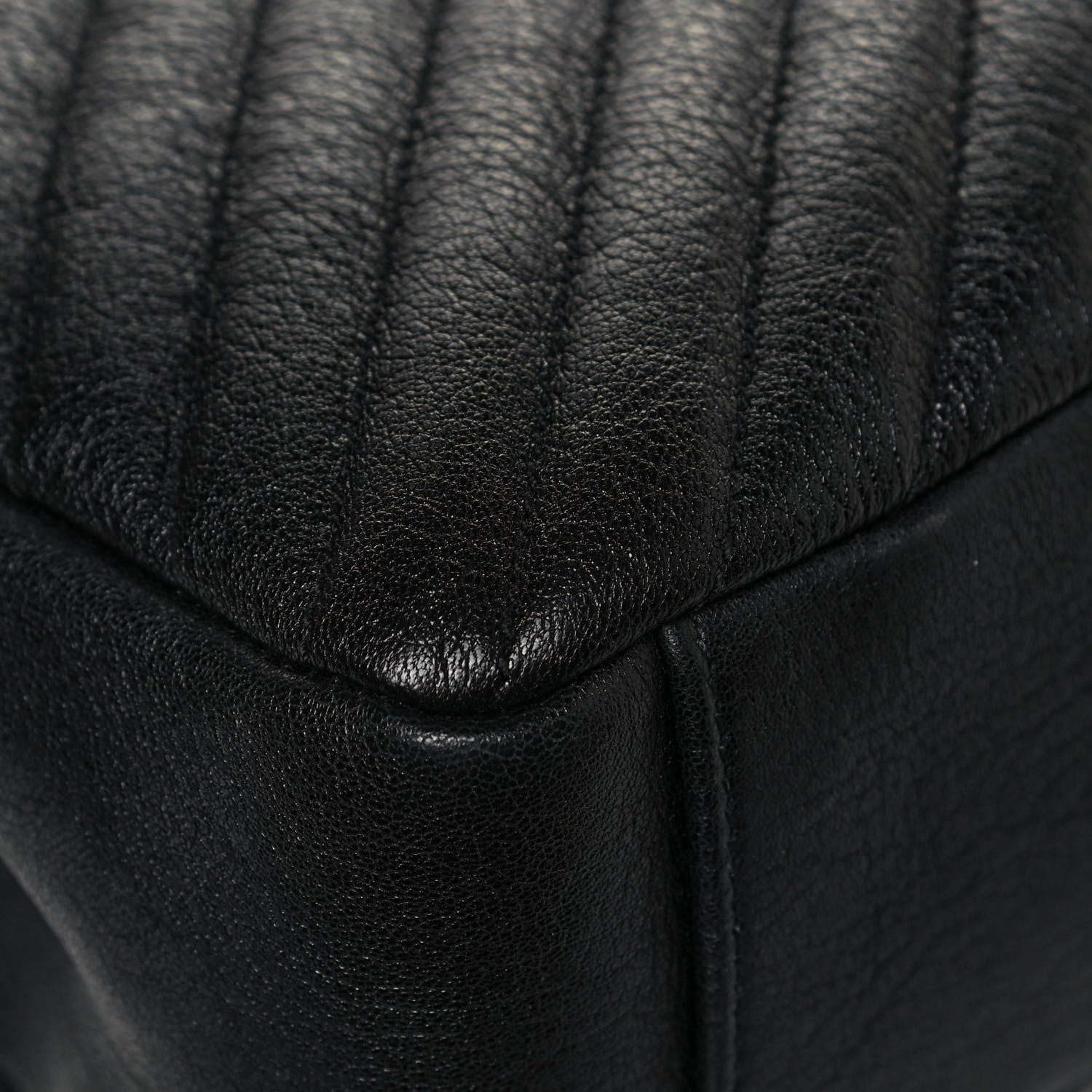 Saint Laurent Sheepskin Matelasse Chevron Monogram Large College Satchel Black 9 of 12